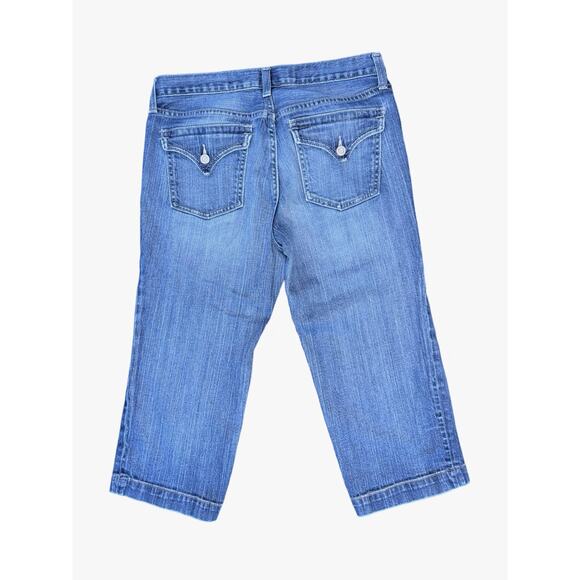 Y2K GAP Jeans Capri Cropped Denim Pants Women’s Size 8 Mid Ris - Picture 2 of 7